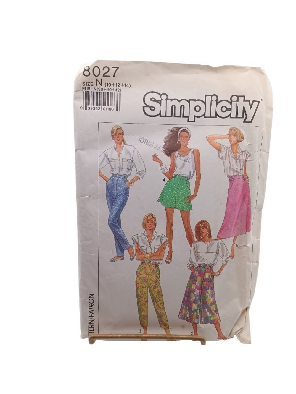 Simplicity 8027 Womens Pants Skirt & Culottes Sewing Pattern Size N (10-12-14)